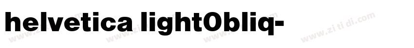 helvetica light0bliq字体转换